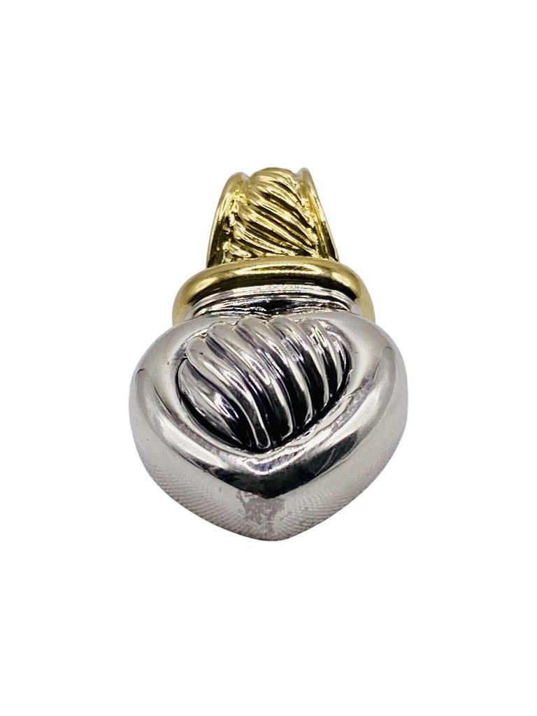 David Yurman Cable Heart Enhancer Sterling Silver 925 18k